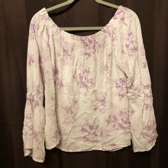 Floral Off Shoulder Shirt | Altar’d State - Picture 1 of 6